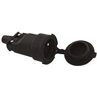 Zásuvka gumová, 250V / 16A max., černá - Socket
