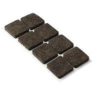 Set of felt pads, self-adhesive, white, 42 pcs - Adhesive Mount