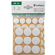 Set of felt pads, self-adhesive, white, 42 pcs - Adhesive Mount