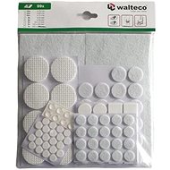 Set of felt pads, self-adhesive, white, 42 pcs - Adhesive Mount