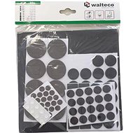 Set of felt pads, self-adhesive, black, 42 pcs - Adhesive Mount