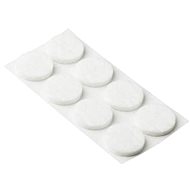 Set of felt pads, self-adhesive, white, 42 pcs - Adhesive Mount