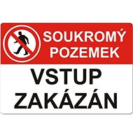 Security Sign - A4 Sticker  Private Property, No Entry - Sign