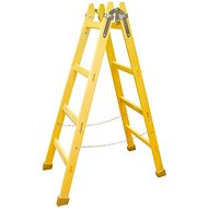 Štafle dřevěné PROFI, 6 příček, L = 196,5 cm, ENPRO - Folding Ladder