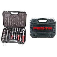 FESTA Shank set, 73 pcs, 1/4" + 1/2", plastic case, CrV - Socket Wrench Set