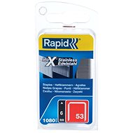 RAPID steel INOX, 53/6 mm, blister - pack 1080 pcs - Heavy-Duty Staples