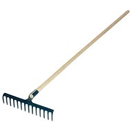 Hrábě kovové, 14 zubů, s násadou 160 cm - Hrábě