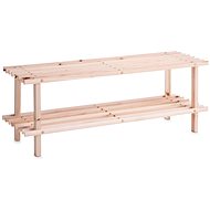 Zeller Wooden shoe rack, 2 levels - Shoe Rack