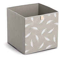 ZELLER Storage box for callax grey with motif, textile 32 × 32 × 32 cm - Storage Box