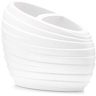 Zeller Toothbrush cup 8,9 × 6,5 cm, plastic, white - Toothbrush Holder Cup