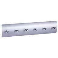 Zeller Key rack, 6 hooks, aluminium - Key Holder