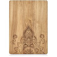ZELLER Cutting board rectangular, Acacia blossom motif 40 × 29 × 1,5 cm - Cutting Board