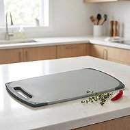 ZELLER Plastic cutting board grey 40,3 × 24,3 × 0,9 cm - Cutting Board
