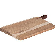 Home Styling Collection Teak Wood Chopping Board with Handle - Cutting Board