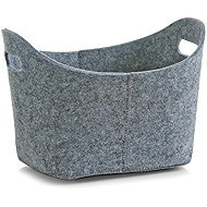 ZELLER Felt storage box grey 31,5 × 19 × 21 cm, grey - Storage Box
