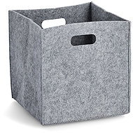 ZELLER Felt storage box for callax 32 × 32 × 32 cm, grey - Storage Box