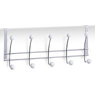ZELLER Wall hanger 10 hooks 48 × 8 × 18,5 cm, white - Coat Hanger