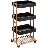 5five Simply Smart Bathroom shelf on castors, 4 shelves, 40 × 30 × 88 cm - Cart
