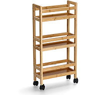 Zeller Narrow bathroom shelf, 36 × 15 × 74 cm - Cart