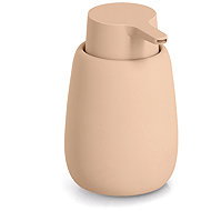 ZELLER Ceramic soap dispenser 8,8 × 8,8 × 13,7 cm, light beige - Soap Dispenser