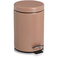 ZELLER Bathroom waste basket metal mocha 3 l, 17 × 26 cm - Rubbish Bin