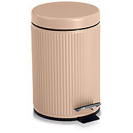 ZELLER Bathroom waste basket metal cream 3 l, 17 × 26 cm - Rubbish Bin