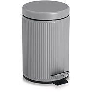 ZELLER Bathroom waste basket metal grey 3 l, 17 × 26 cm - Rubbish Bin