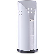 Zeller Toilet paper holder white, metal, 13 × 34,5 cm - Toilet Paper Holder