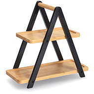 Zeller Bamboo extractor, black, 34 × 7.2 × 32 cm - Tiered Stand