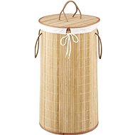 Zeller Bamboo laundry basket, light brown, 55 l - Laundry Basket