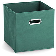 ZELLER Textile storage box, 28 × 28 × 28 cm, petrol - Storage Box