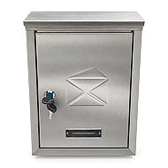 ZEMINI Poštovní schránka 36.5×26×8cm, stainless steel - Mailbox