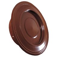 STONE, flue pipe rose with cap, diameter 120 mm, brown - Smoke Rosette