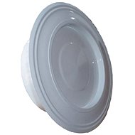 GERMAN, flue pipe rose with cap, diameter 150 mm, white - Smoke Rosette