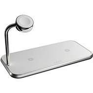 Zens Dual+Watch Aluminium Wireless Charger White - Wireless Charger