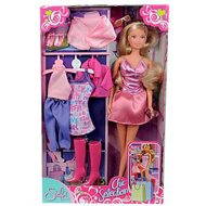 Panenka Steffi Chic Selection - fialové kalhoty - Doll