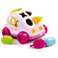  Cotoons - Autíčko vkladáčka pink  - Puzzle