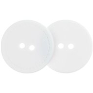 Buttons Žirovnice Button 3 cm white 2 holes - 401147 - set of 3 - Button
