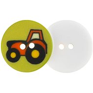 Buttons Žirovnice Button 1,5 cm tractor 401053 - set of 6 - Button