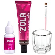ZOLA Eyebrow colouring kit, dark brown - Eyebrow Colour