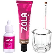 ZOLA Eyebrow colouring kit, brown - Eyebrow Colour