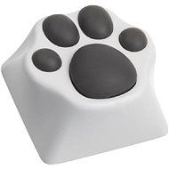 ZOMOPLUS Aluminium Keycap Cat paw – white/grey - Náhradné klávesy