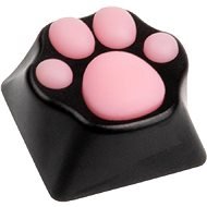 ZOMOPLUS Aluminium Keycap Cat paw - black/pink - Pótbillentyű