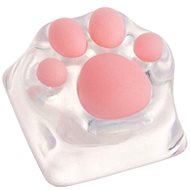 ZOMOPLUS Keycap Cat paw - transparent/pink - Replacement Keys