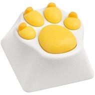 ZOMOPLUS Aluminium Keycap Cat paw - white/yellow - Replacement Keys