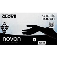 Novon Professional Disposable powder-free gloves black size 2 mm S 100 pcs - Cleaning Gloves