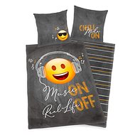 Smiley Music Cotton, 140×200, 70×90 cm - Bed Linen