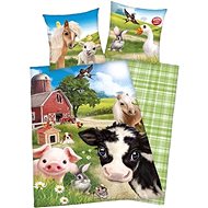 Animal Club Animals, cotton, 140×200 cm, 70×90 cm - Bed Linen