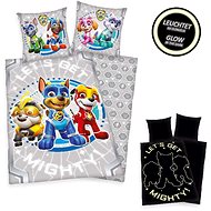 Paw Patrol, glow in the dark, cotton, 140×200 cm, 70×90 cm - Bed Linen