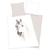 Horse portrait, cotton, 140×200 cm, 70×90 cm - Bed Linen
